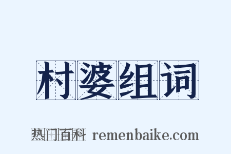 村婆组词是什么意思的图片